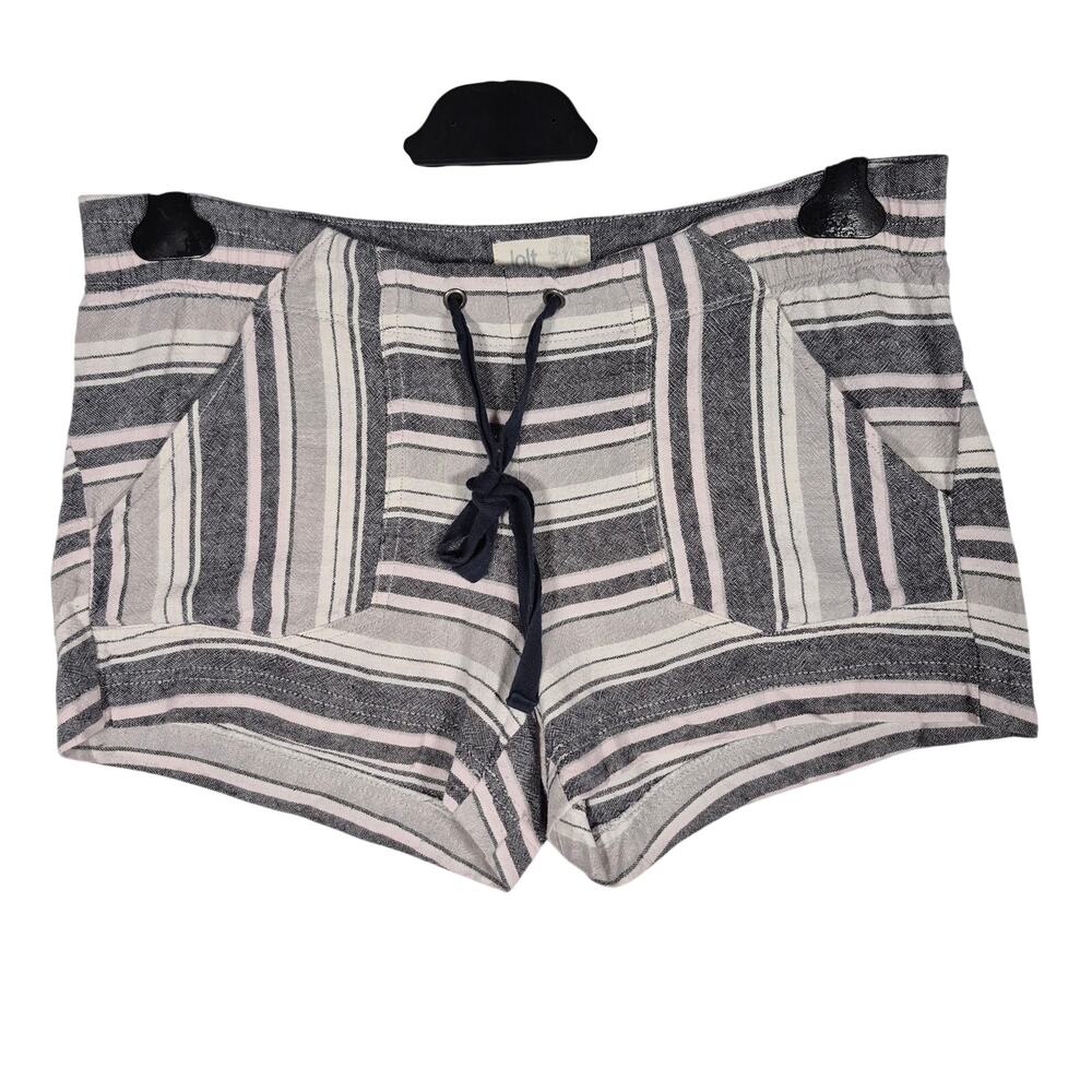 Jolt Linen Blend Striped Shorts Juniors size 7